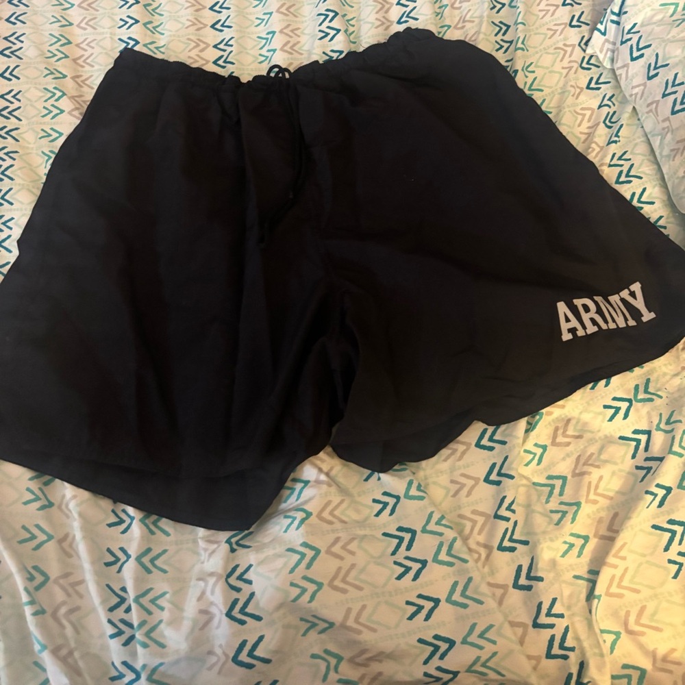 Black Army Men's Shorts